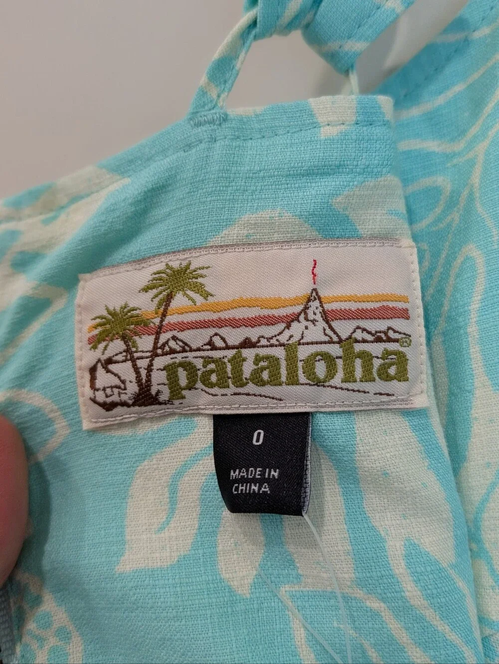 Patagonia Pataloha Dress Womens Organic Cotton True Wrap Smocked Sundress Sz 0